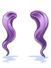 Costume Loose Wave Twin Purple