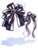 Costume Monochrome Ribbon Hat