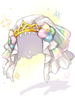 Costume Rainbow Veil Mid
